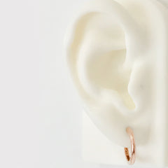 14K Gold XL Size (15mm) Huggie Hoop Earrings