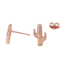 14K Gold XS Cactus Stud Earrings