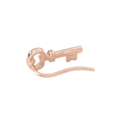 14K Gold XS Key Stud Earring