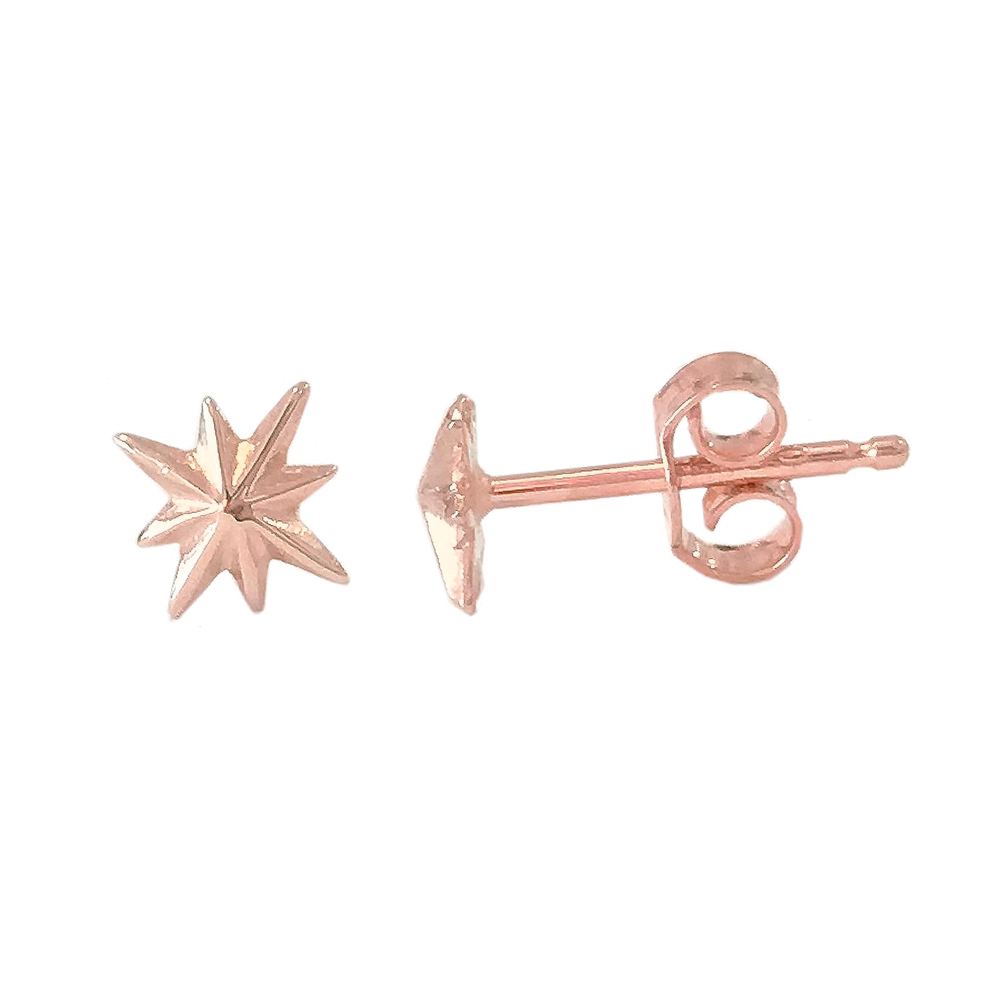 14K Gold XS Starburst Stud Earrings
