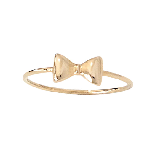 14K Gold Bowtie Ring