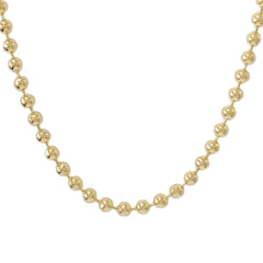14K Gold Ball Chain Necklace, 6mm Size