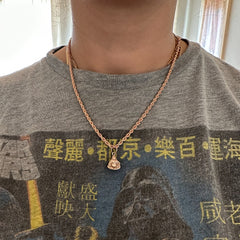 14K Gold Diamond Buddha Charm Pendant