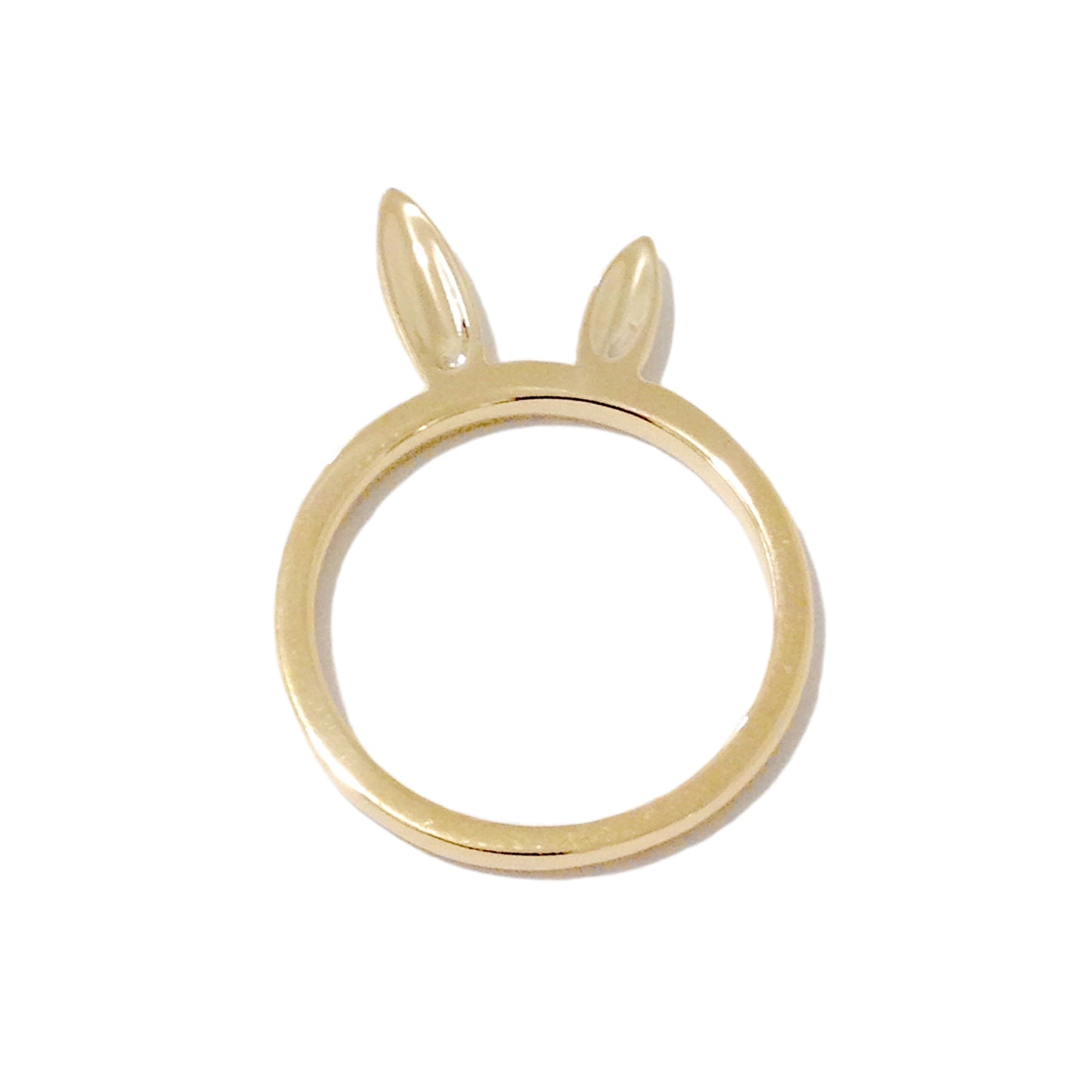 14K Gold Bunny Ring