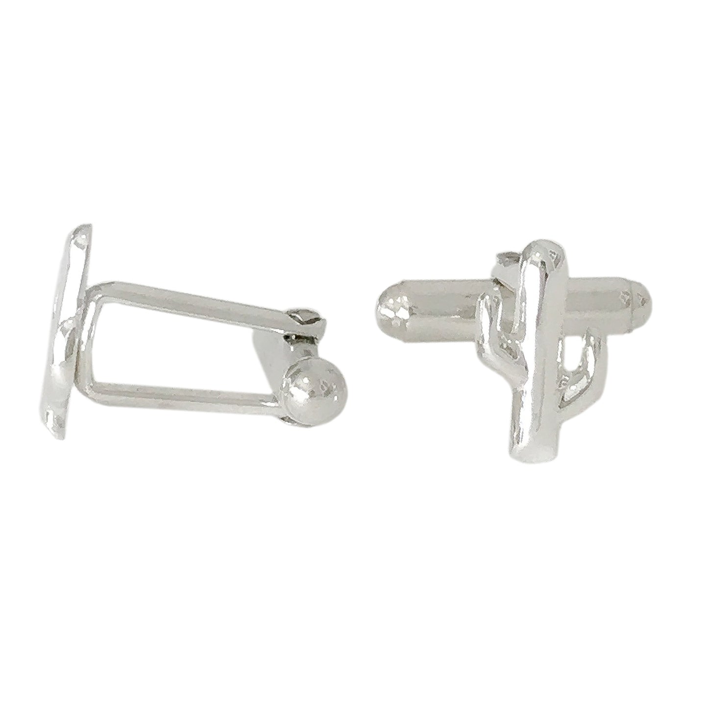 Sterling Silver Saguaro Cactus Cufflinks