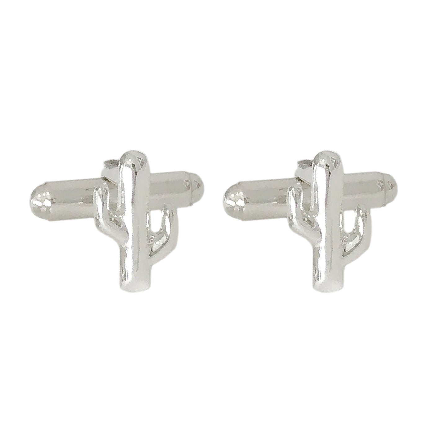 Sterling Silver Saguaro Cactus Cufflinks