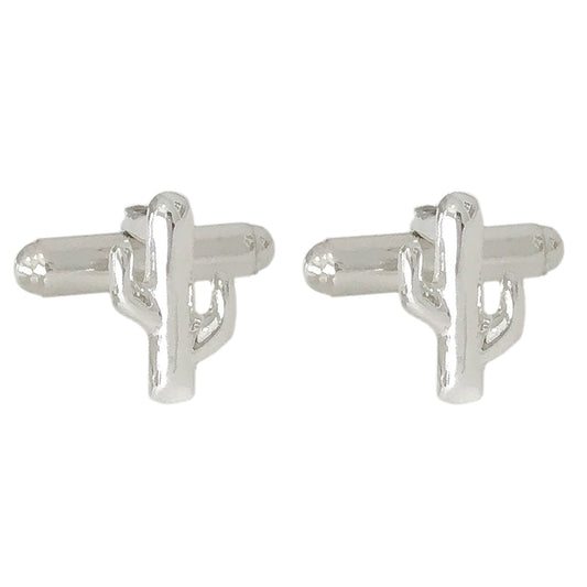 Sterling Silver Saguaro Cactus Cufflinks