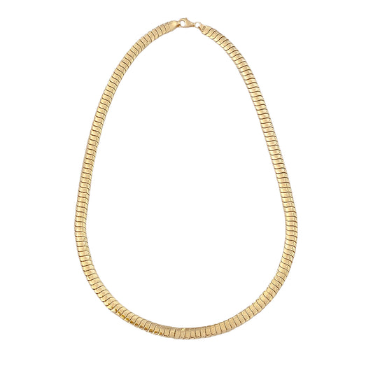 14K Gold Cobra Chain Necklace