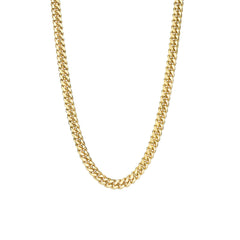 14K Gold Miami Cuban Link Chain Necklace, 3mm Size