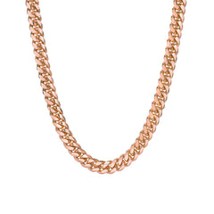 14K Gold Miami Cuban Link Chain Necklace, 5mm Size