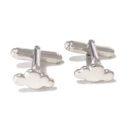 Sterling Silver Cumulus Cloud Cufflinks