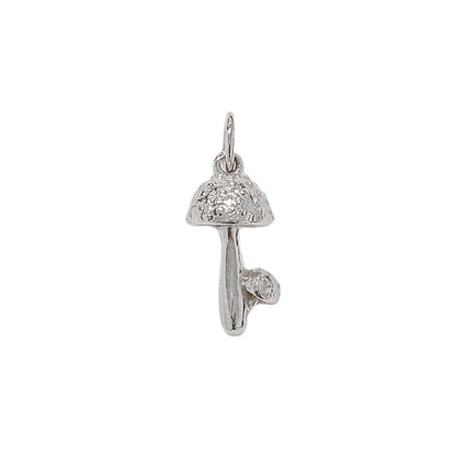 14K Gold Double Shroom Charm Pendant