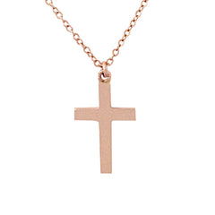 14K Gold Large Cross Necklace