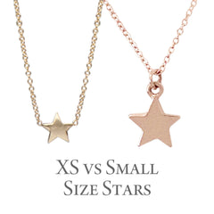 14K Gold Small Star Necklace (Engravable)
