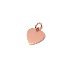 14K Gold Initial Heart Necklace, Small Size