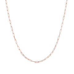 14K Gold Thin Elongated Oval Link Chain Necklace, Small Size Link ~ In Stock!