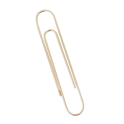 14K Gold XL Size Paperclip Threader Wire Earrings