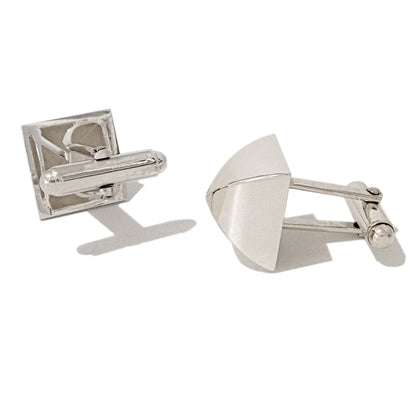 Sterling Silver XL Pyramid Spike Cufflinks