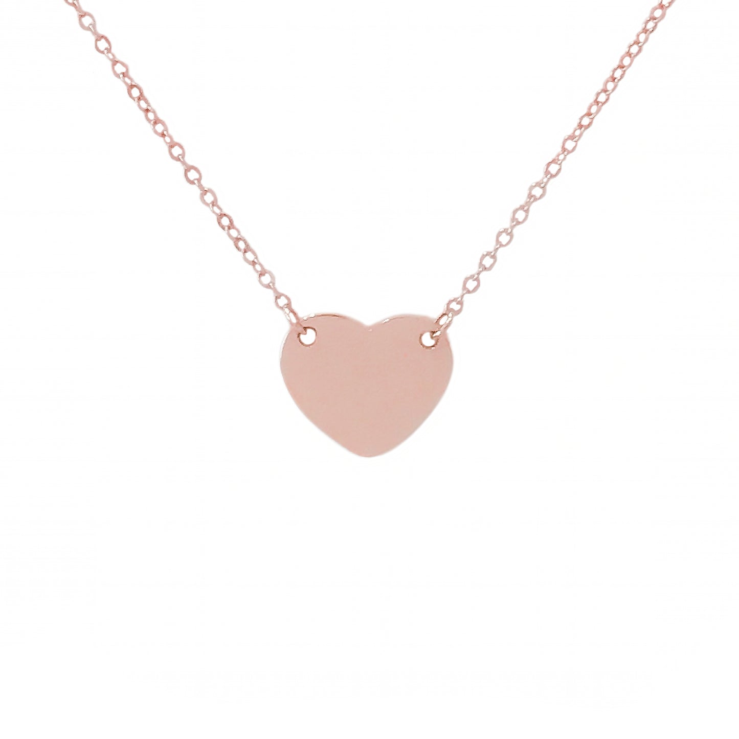 14K Gold Engravable Sweetheart Necklace