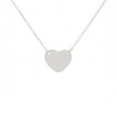 14K Gold Engravable XL Sweetheart Necklace