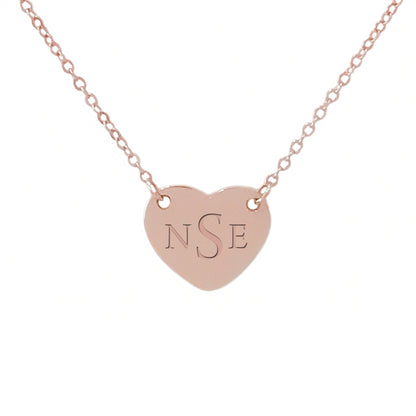 14K Gold Engravable Sweetheart Necklace