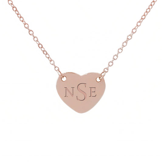 14K Gold Engravable Sweetheart Necklace