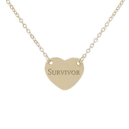 14K Gold Engravable Sweetheart Necklace