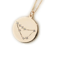 Zodiac Constellation Collection: Capricorn 14K Gold & Diamond Pendant Necklace