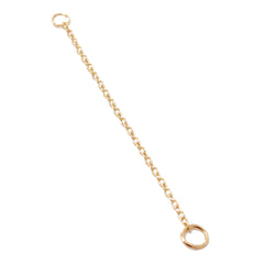 14K Gold Dangle Cable Chain Earring Jacket