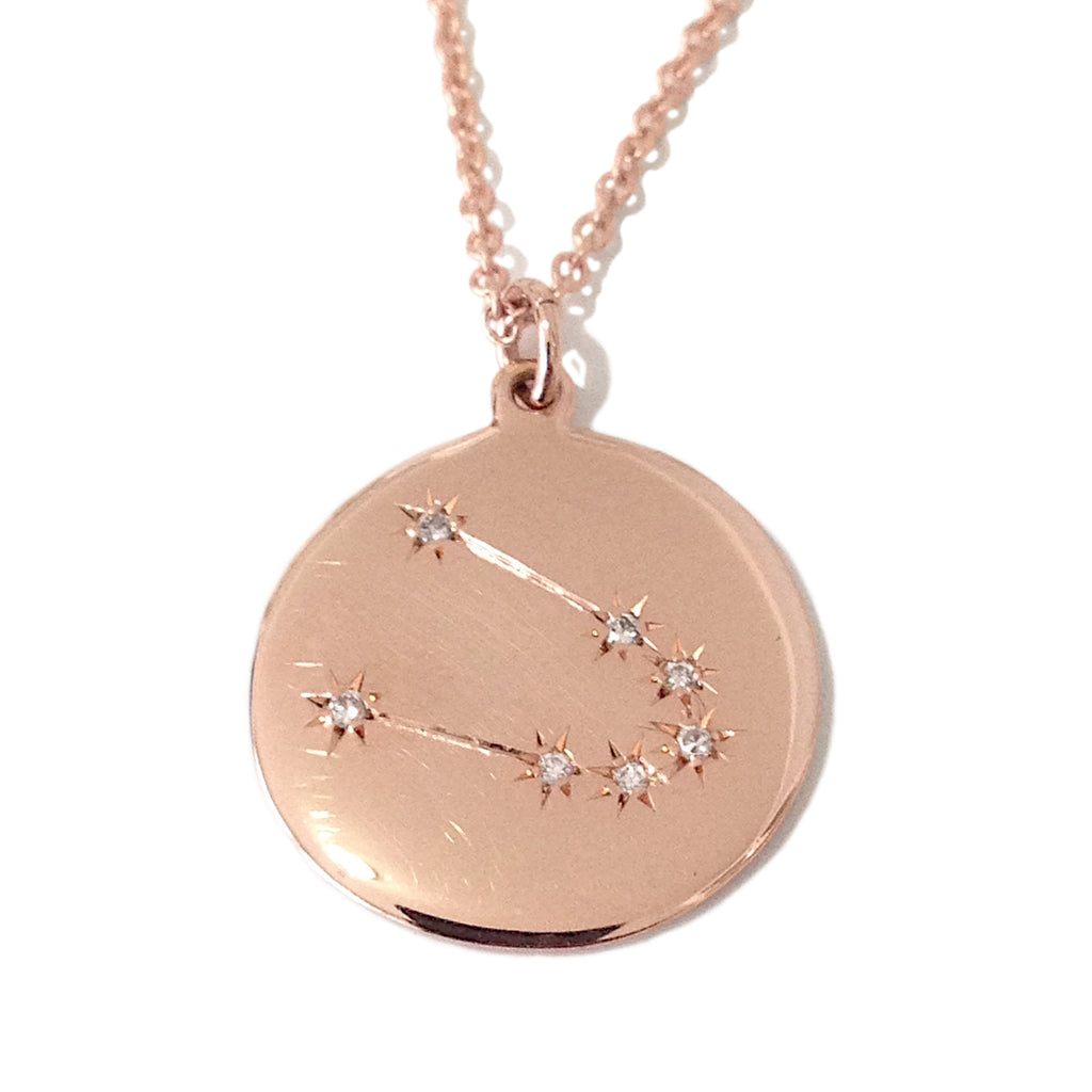 Zodiac Constellation Collection: Taurus – Nec Diamond Bijou Gold & 14K Pendant Nana