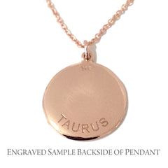 Zodiac Constellation Collection: Taurus 14K Gold & Diamond Pendant Necklace