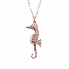 14K Gold XS Size Seahorse Pendant Necklace