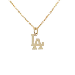 14K Gold LA Logo Necklace