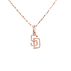 14K Gold SD Logo Necklace